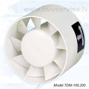 Soler&Palau TDM 200 kanāla ventilators